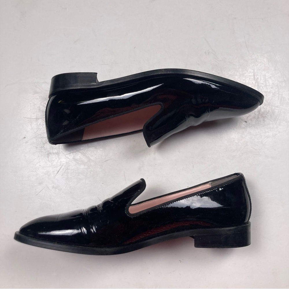 EVERLANE The E2 Smoking Loafers in Patent Black Leather Made In Italy